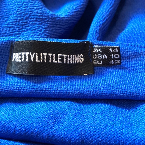 PrettyLittleThing One Shoulder Dress Sz 10 - Picture 7 of 8